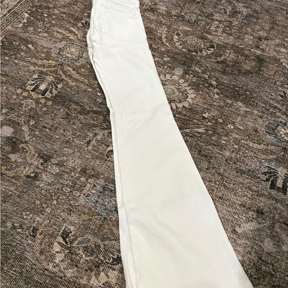 Fidelity Denim Women's Cream Flare Jeans